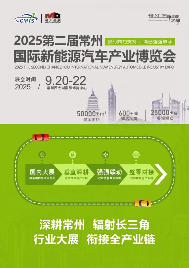 好消息2025第二届常州国际新能源汽车产业博览会招商全面启动！(图5)