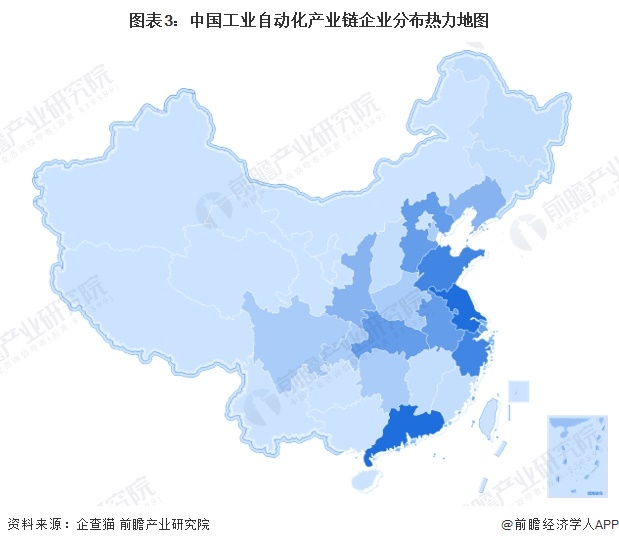 【干货】工业自动化产业链全景梳理及区域热力地图(图3)