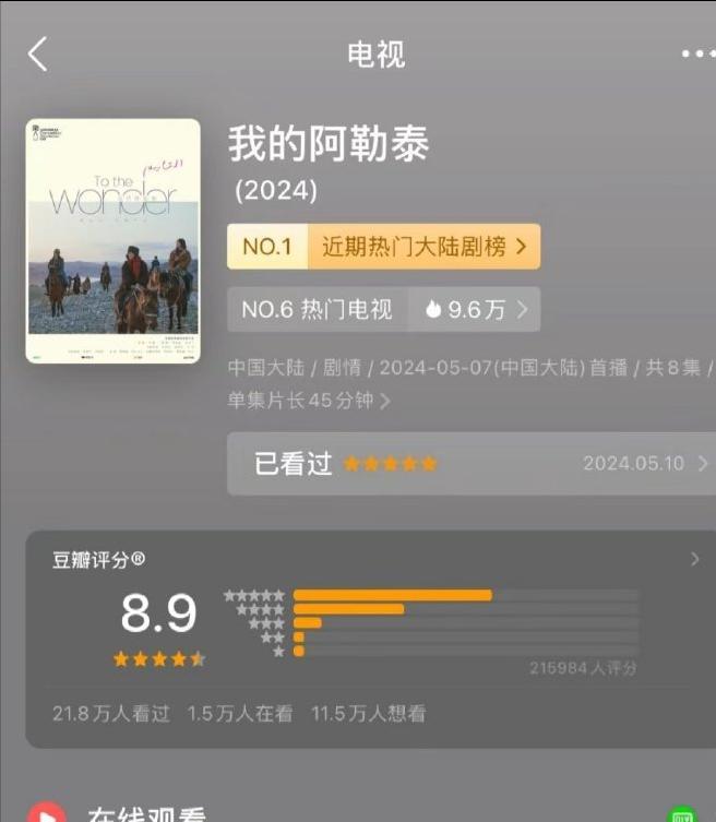 2024豆瓣高分剧排行榜《繁花》第3《山花烂漫时》9分高居第1(图3)