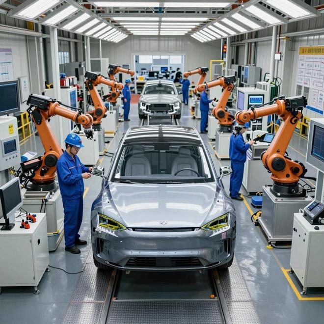 新能源汽车车间沉降难题创新技术无干扰修复(图1)