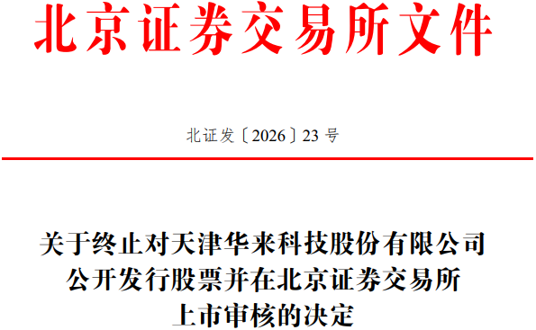 华来科技终止北交所IPO原拟募资32亿元国投证券保荐(图1)